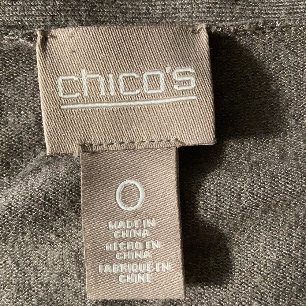 Chico Size 0 Taupe 3/4 Sleeve Sweater - Picture 2 of 2